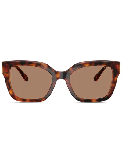 Vogue Eyewear Rectangle-frame Sunglasses In Brown