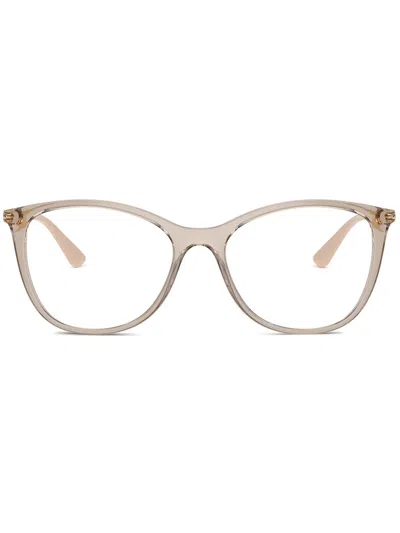Vogue Eyewear 圆框眼镜 In Brown