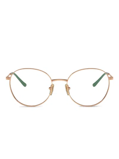 Vogue Eyewear 圆形镜框眼镜 In Yellow