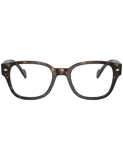 Vogue Eyewear Square Frame Glasses In Brown