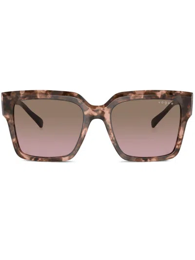 Vogue Eyewear Sonnenbrille Mit Eckigem Gestell In Rosa