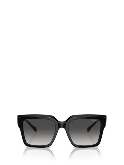 Vogue Eyewear Logo-print Square-frame Sunglasses In Black