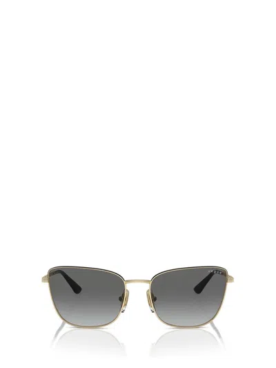 Vogue Eyewear Sunglasses In Pale Gold / Top Black