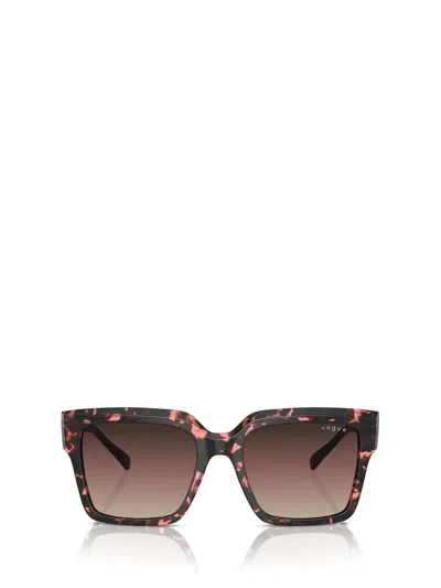 Vogue Eyewear Woman Sunglass Vo5553s In Brown Gradient Purple Gradient Black