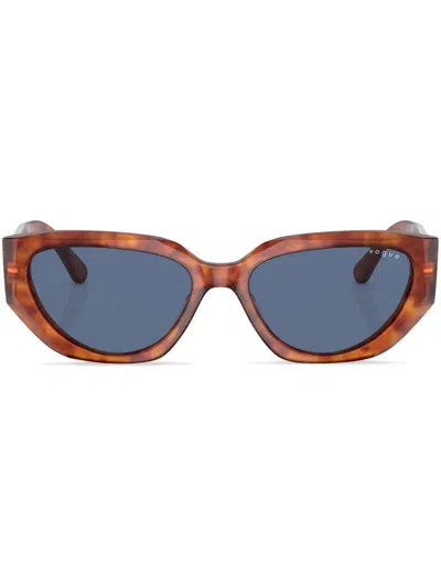 Vogue Eyewear Cat Eye Tinted Sunglasses In Brown