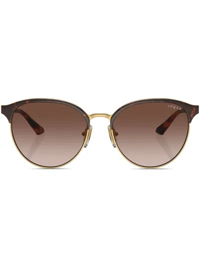 Vogue Eyewear Tortoiseshell Cat-eye Sunglasses In Brown