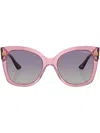 Vogue Eyewear Tortoiseshell-effect Butterfly-frame Sunglasses In Rosa