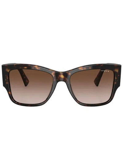 Vogue Eyewear Tortoiseshell-effect Square-frame Sunglasses In Braun