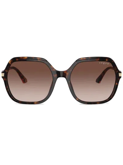 Vogue Eyewear Tortoiseshell-effect Sunglasses In Braun