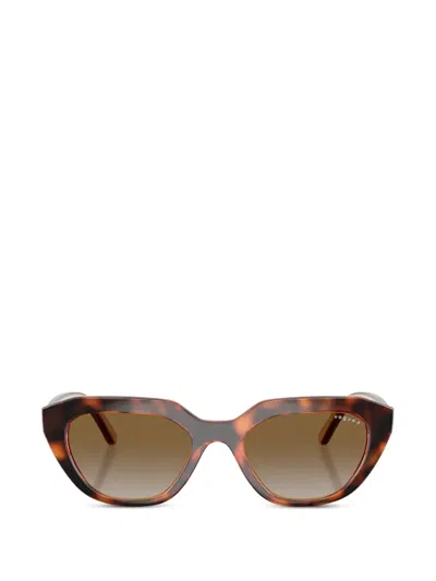 Vogue Eyewear Tortoiseshell-effect Cat-eye Sunglasses In Brown