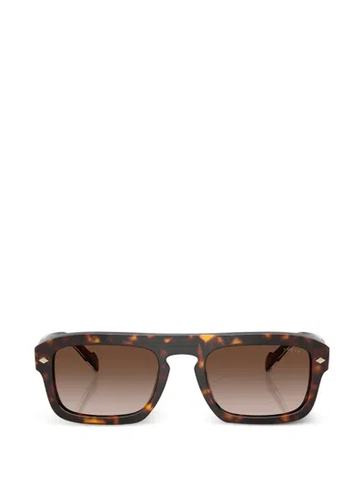 Vogue Eyewear Tortoiseshell-effect Rectangle-frame Sunglasses In Brown