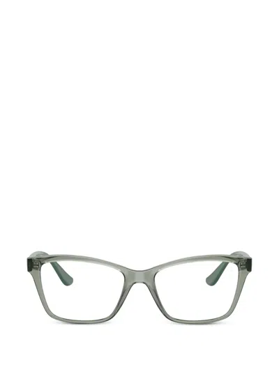 Vogue Eyewear Transparent Rectangle-frame Glasses In Green