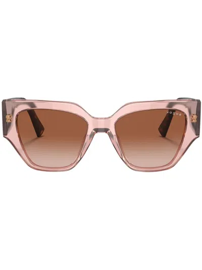 VOGUE EYEWEAR TRANSPARENT SQUARE-FRAME SUNGLASSES