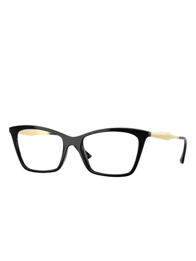 Vogue Eyewear Two-tone Cat-eye Glasses In Black