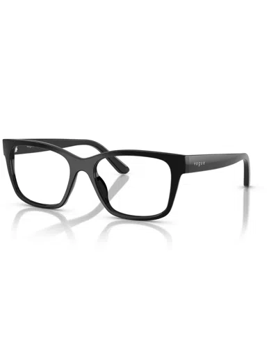 Vogue Eyewear Unisex Pillow Eyeglasses, Vy2034 In Black