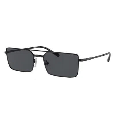 Vogue Eyewear Vo 4309s 352/87 55mm Unisex Rectangle Sunglasses In Black