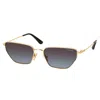Vogue Eyewear Vo 4316s 280/8g 56mm Womens Irregular Sunglasses In Gold