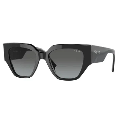 Vogue Eyewear Vo 5409s W44/11 52mm Womens Irregular Sunglasses In Black