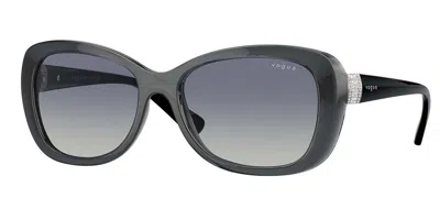 Vogue Eyewear Vo2943sb 31324l Women's Sunglasses Grey Size 55 In Black