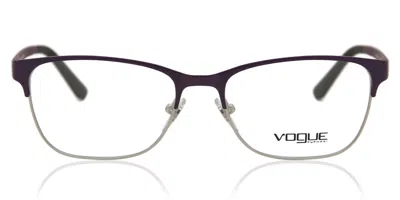 Vogue Eyewear Vogue Occhiali Da Vista Vo3940 Light & Shine 965s Occhiali Da Vista Argentati Per Donna (solo Montat In Gray