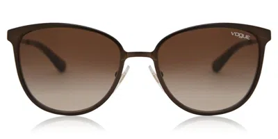 Vogue Eyewear Vo4002s 934s13 Women's Sunglasses Brown Size 55 In Black