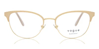 Vogue Eyewear Vogue Occhiali Da Vista Vo4088 5128 Occhiali Da Vista Oro Per Donna (solo Montatura) In Gold