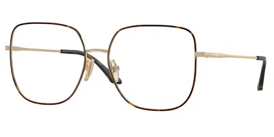 Vogue Eyewear Vo4238d Asian Fit Women's Glasses, Gold, Size 56 In Brown