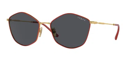 Vogue Eyewear Vo4282s 280/87 Women's Sunglasses Gold Size 56 In Gray
