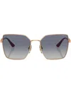 Vogue Eyewear Vo4284s Square-frame Sunglasses In Pink