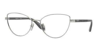 Vogue Eyewear Vo4285 Women's Glasses, Silver, Size 53 In Gray