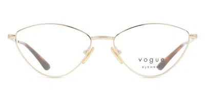 Vogue Eyewear Vo4325 Women's Glasses, Gold, Size 53 In Blue