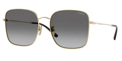 Vogue Eyewear Vo4327sd Asian Fit 848/11 Women's Sunglasses Gold Size 57 In Gray