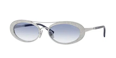 Vogue Eyewear Vogue Occhiali Da Vista Vo4348sb 323/19 Occhiali Da Sole Argentati Per Donna In Orange