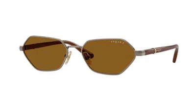 Vogue Eyewear Vogue Occhiali Da Vista Vo4349s Polarized 513883 Occhiali Da Sole Marroni Per Donna In Brown
