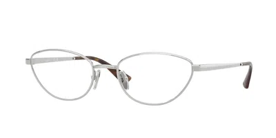 Vogue Eyewear Vogue Occhiali Da Vista Vo4355 323 Occhiali Da Vista Argentati Per Donna (solo Montatura) In Gray
