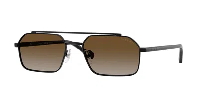 Vogue Eyewear Vogue Occhiali Da Vista Vo4356s Polarized 352/t5 Occhiali Da Sole Neri Per Uomo In Black