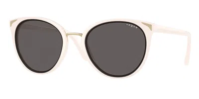 Vogue Eyewear Vo5230s 312487 Women's Sunglasses White Size 54 In Black