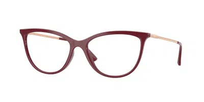 Vogue Eyewear Vogue Occhiali Da Vista Vo5239 2875 Occhiali Da Vista Rossi Per Donna (solo Montatura) In Burgundy