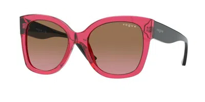 Vogue Eyewear Vogue Occhiali Da Vista Vo5338s 283114 Occhiali Da Sole Rossi Per Donna In Pink