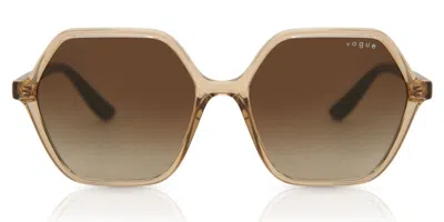 Vogue Eyewear Vogue Occhiali Da Vista Vo5361s 282613 Occhiali Da Sole Marroni Per Donna In Transparent