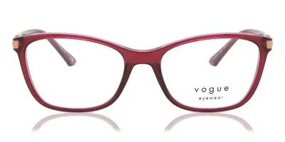 Vogue Eyewear Vogue Occhiali Da Vista Vo5378 2909 Occhiali Da Vista Purple Per Donna (solo Montatura) In Red