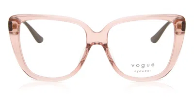 Vogue Eyewear Vo5413f Asian Fit 2828 Women's Glasses Pink Size 54 - Free Lenses - Blue Light Block Available