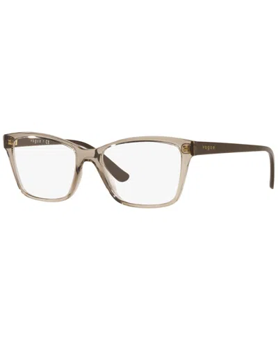 Vogue Eyewear Vo5420 Women's Pillow Eyeglasses In Transparent Light Brown