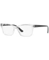 Vogue Eyewear Vo5420 Women's Pillow Eyeglasses In Transparent With Black