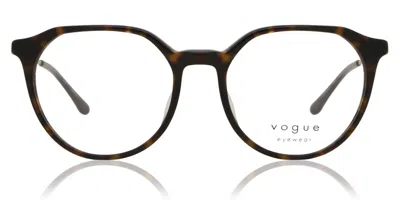 Vogue Eyewear Vo5430d Asian Fit Women's Glasses, Tortoiseshell, Size 53 In Brown