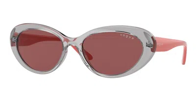 Vogue Eyewear Vo5456s 272669 Women's Sunglasses Grey Size 55 In Orange