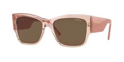 Vogue Eyewear Vo5462s 295473 Women's Sunglasses Pink Size 54 In Brown