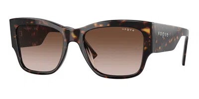Vogue Eyewear Vo5462s W65613 Women's Sunglasses Tortoiseshell Size 54 In Brown