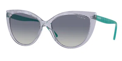 Vogue Eyewear Vo5484s 29254l Women's Sunglasses Purple Size 57 In Gray