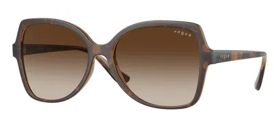 Vogue Eyewear Vo5488s 238613 Women's Sunglasses Tortoiseshell Size 56 In Neutral